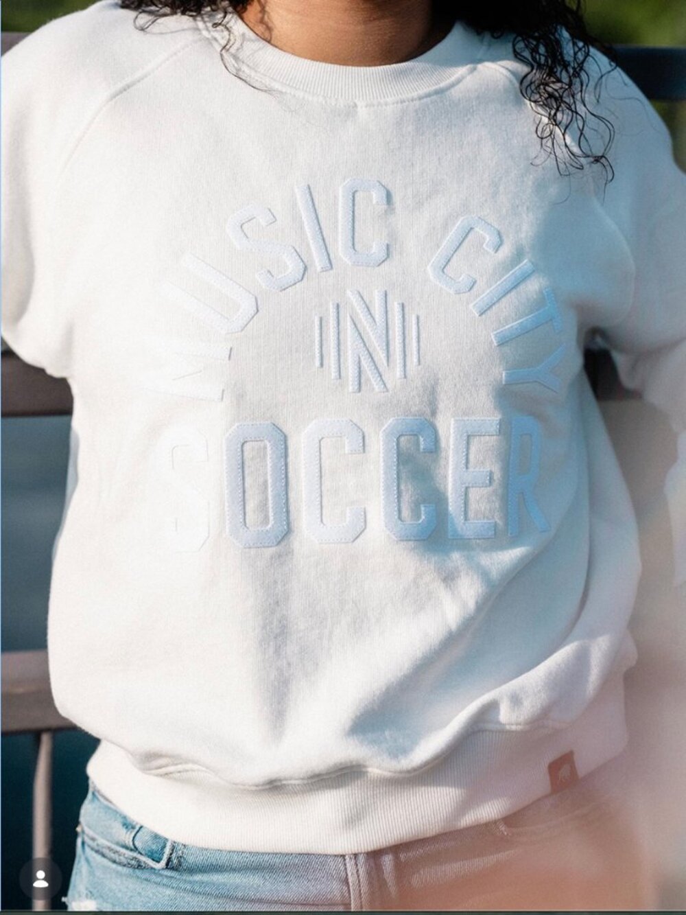 Sportiqe Nashville SC (NSC) Women's Ashlyn "Music City" Crewneck Fleece